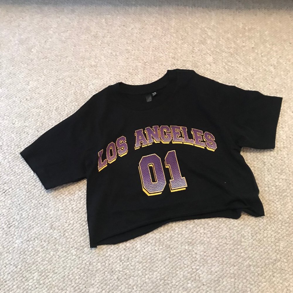 NWT Garage Black LA Crop Top